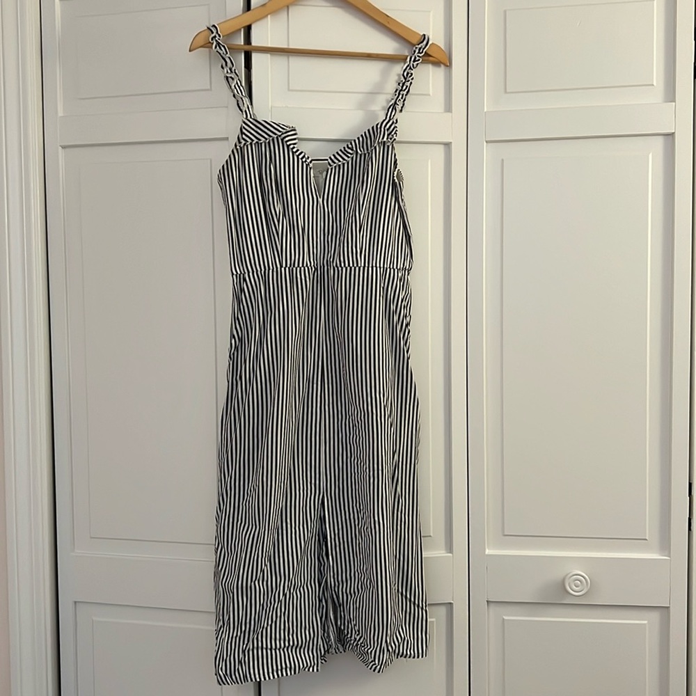 Ali and Jay Los Angeles pinstriped midi dress